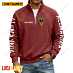Alemannia Aachen – Pullover mit Reißverschluss Sonderausgabe mit Ihrem Namen