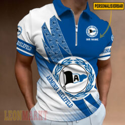 DSC Arminia Bielefeld - Reißverschluss Poloshirt Neue Version mit Ihrem Namen