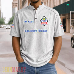 Fischtown Pinguins - Stehkragen-Polo Neue Version mit Ihrem Namen