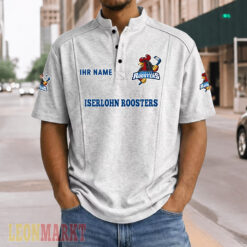 Iserlohn Roosters - Stehkragen-Polo Neue Version mit Ihrem Namen