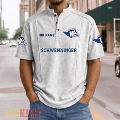 Schwenninger Wild Wings - Stehkragen-Polo Neue Version mit Ihrem Namen