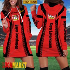 Bayer 04 Leverkusen - Damenkleid mit Kapuze Sonderausgabe mit Ihrem Namen