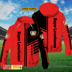 Bayer 04 Leverkusen - FlexZip Hoodie Neue Edition mit Ihrem Namen