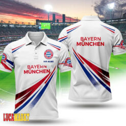 Bayern München - Polo Hemd Sportlicher Stil mit Ihrem Namen