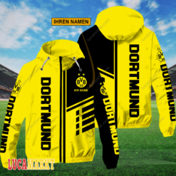 Borussia Dortmund - FlexZip Hoodie Neue Edition mit Ihrem Namen