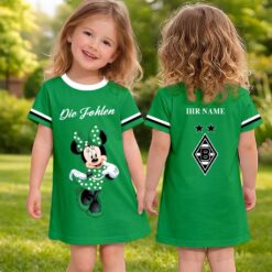 Borussia Mönchengladbach – Mädchenkleid Minnie mit Ihrem Namen