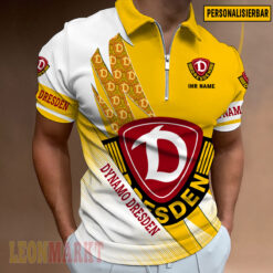 SG Dynamo Dresden - Reißverschluss Poloshirt Neue Version mit Ihrem Namen
