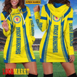 Eintracht Braunschweig - Damenkleid mit Kapuze Sonderausgabe mit Ihrem Namen