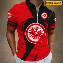Eintracht Frankfurt - Reißverschluss Poloshirt Sonderausgabe mit Ihrem Namen