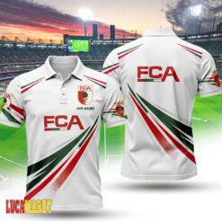FC Augsburg - Polo Hemd Sportlicher Stil mit Ihrem Namen