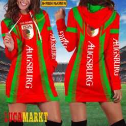 FC Augsburg - Damenkleid mit Kapuze Sonderausgabe mit Ihrem Namen