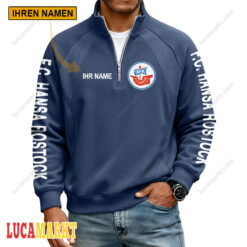 FC Hansa Rostock - Pullover mit Reißverschluss Sonderausgabe mit Ihrem Namen