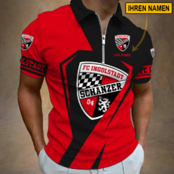 FC Ingolstadt 04 - Reißverschluss Poloshirt Sonderausgabe mit Ihrem Namen