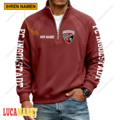 FC Ingolstadt 04 - Pullover mit Reißverschluss Sonderausgabe mit Ihrem Namen