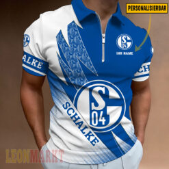 FC Schalke 04 - Reißverschluss Poloshirt Neue Version mit Ihrem Namen