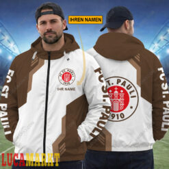 FC St. Pauli - FlexZip Hoodie Sonderausgabe mit Ihrem Namen