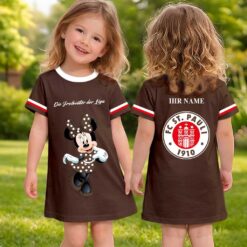FC St. Pauli – Mädchenkleid Minnie mit Ihrem Namen