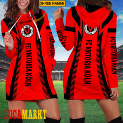 FC Viktoria Köln - Damenkleid mit Kapuze Sonderausgabe mit Ihrem Namen