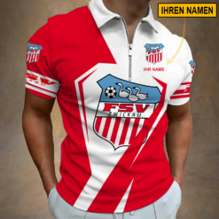 FSV Zwickau - Reißverschluss Poloshirt Sonderausgabe mit Ihrem Namen