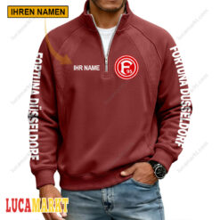 Fortuna Düsseldorf - Pullover mit Reißverschluss Sonderausgabe mit Ihrem Namen