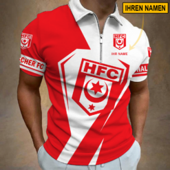 Hallescher FC - Reißverschluss Poloshirt Sonderausgabe mit Ihrem Namen