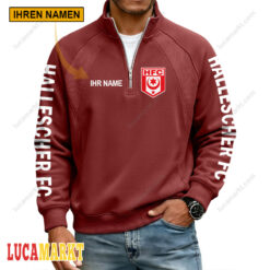 Hallescher FC - Pullover mit Reißverschluss Sonderausgabe mit Ihrem Namen