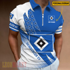Hamburger SV - Reißverschluss Poloshirt Neue Version mit Ihrem Namen