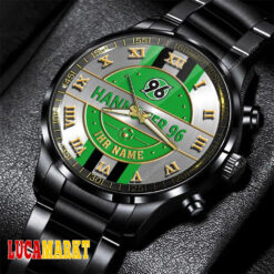 Hannover 96 Individueller Name Sportlicher Stil Stahluhr Hannover 96 Individueller Name Sportlicher Stil Stahluhr