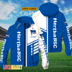 Hertha BSC - FlexZip Hoodie Neue Edition mit Ihrem Namen