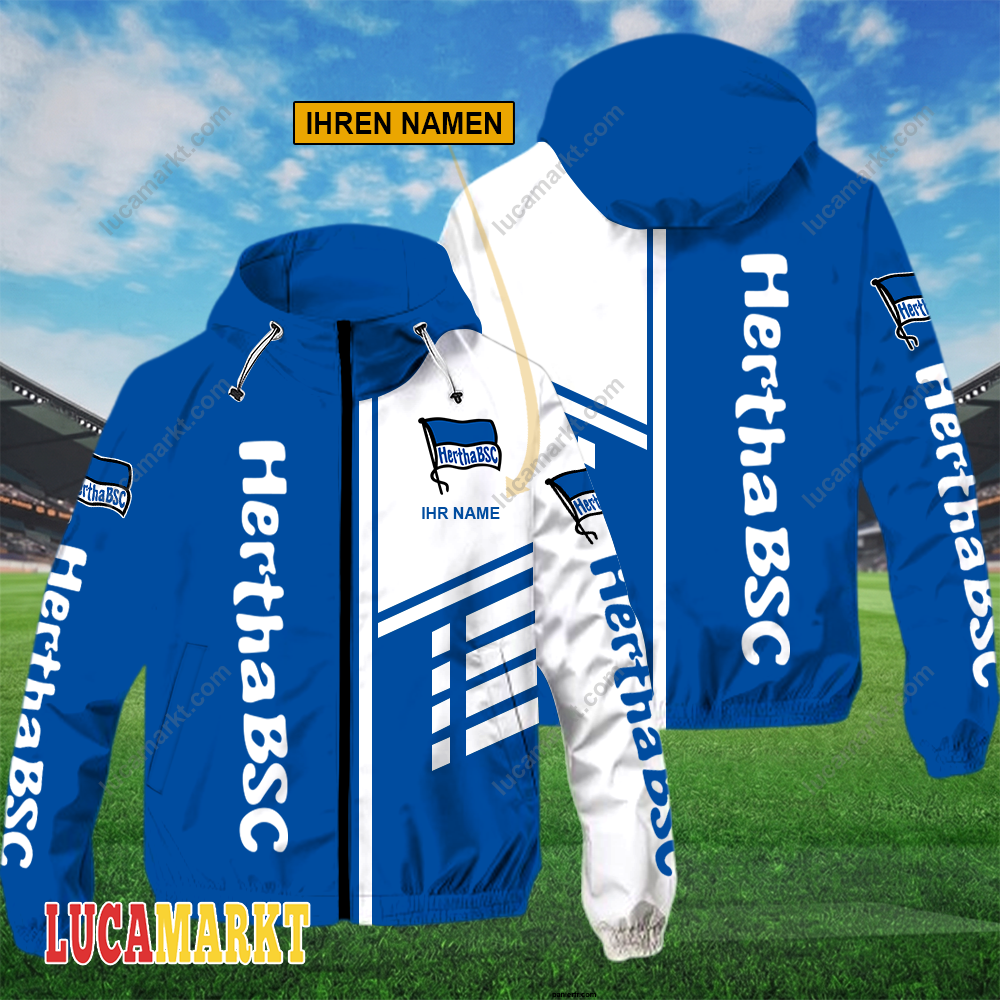 Hertha BSC – FlexZip Hoodie Neue Edition mit Ihrem Namen Hertha BSC – FlexZip Hoodie Neue Edition mit Ihrem Namen