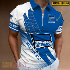 Hertha BSC - Reißverschluss Poloshirt Neue Version mit Ihrem Namen