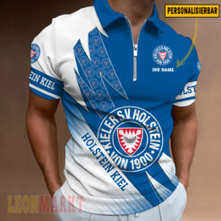 Holstein Kiel - Reißverschluss Poloshirt Neue Version mit Ihrem Namen