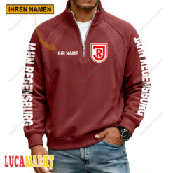 Jahn Regensburg - Pullover mit Reißverschluss Sonderausgabe mit Ihrem Namen