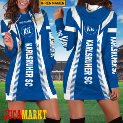 Karlsruher SC - Damenkleid mit Kapuze Sonderausgabe mit Ihrem Namen