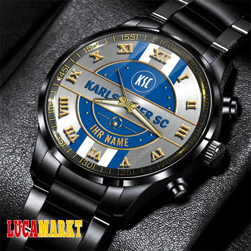 Karlsruher SC Individueller Name Sportlicher Stil Stahluhr Karlsruher SC Individueller Name Sportlicher Stil Stahluhr
