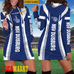Msv duisburg - Damenkleid mit Kapuze Sonderausgabe mit Ihrem Namen