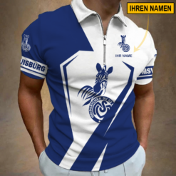 Msv duisburg - Reißverschluss Poloshirt Sonderausgabe mit Ihrem Namen