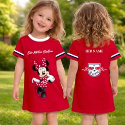 RB Leipzig – Mädchenkleid Minnie mit Ihrem Namen