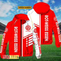 Rot-Weiss Essen - FlexZip Hoodie Neue Edition mit Ihrem Namen