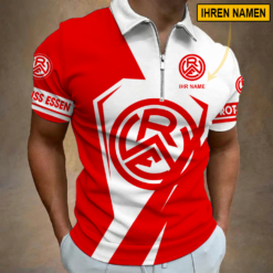 Rot-Weiss Essen - Reißverschluss Poloshirt Sonderausgabe mit Ihrem Namen