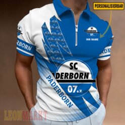 SC Paderborn 07 - Reißverschluss Poloshirt Neue Version mit Ihrem Namen