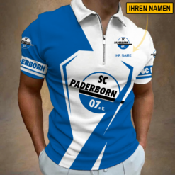 SC Paderborn 07 - Reißverschluss Poloshirt Sonderausgabe mit Ihrem Namen
