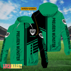 SC Preußen Münster - FlexZip Hoodie Neue Edition mit Ihrem Namen