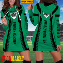 SC Preußen Münster - Damenkleid mit Kapuze Sonderausgabe mit Ihrem Namen