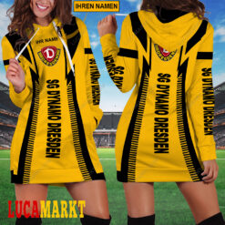 SG Dynamo Dresden - Damenkleid mit Kapuze Sonderausgabe mit Ihrem Namen