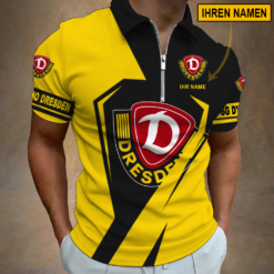 SG Dynamo Dresden - Reißverschluss Poloshirt Sonderausgabe mit Ihrem Namen