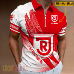 SSV Jahn Regensburg - Reißverschluss Poloshirt Neue Version mit Ihrem Namen