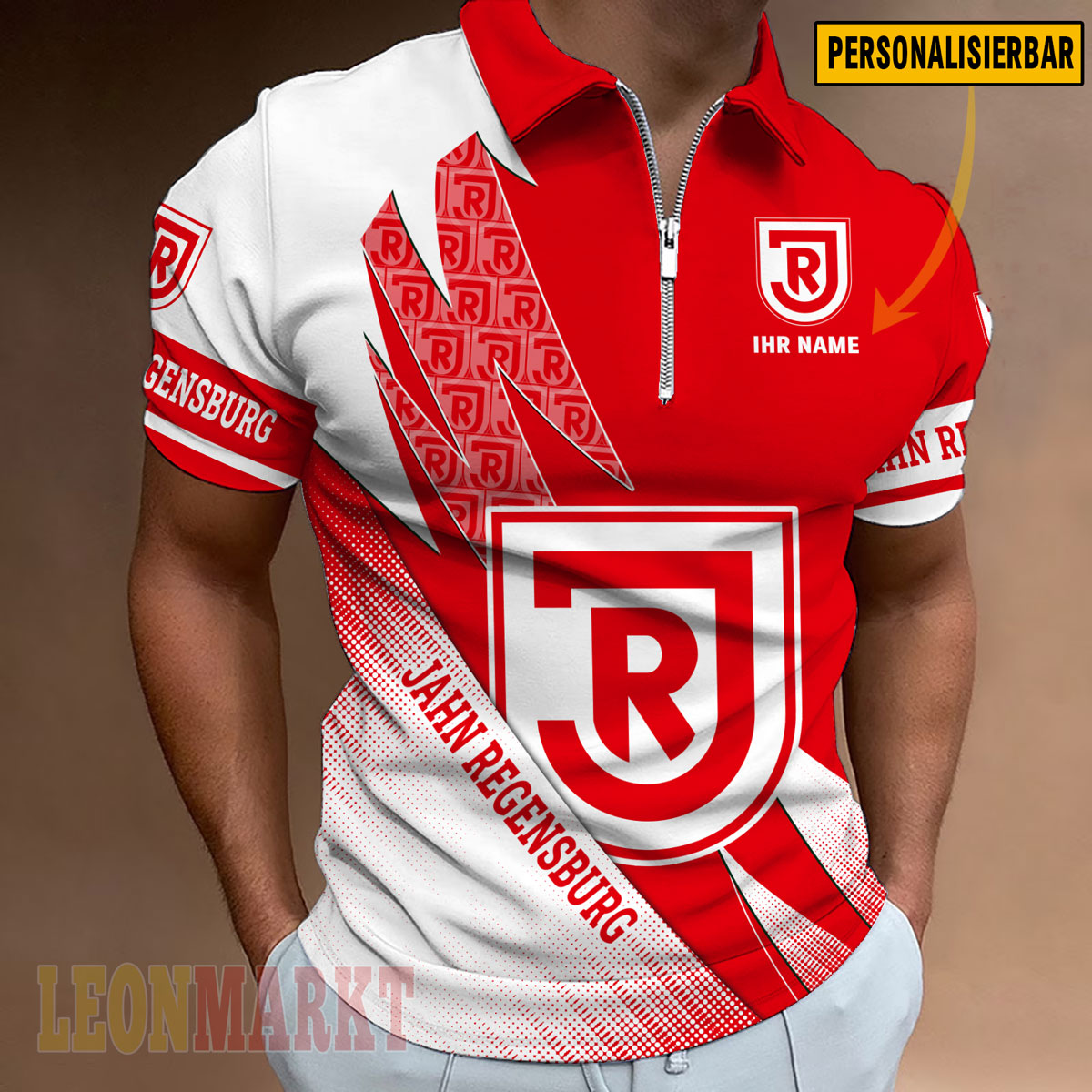 SSV Jahn Regensburg – Reißverschluss Poloshirt Neue Version mit Ihrem Namen SSV Jahn Regensburg – Reißverschluss Poloshirt Neue Version mit Ihrem Namen