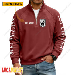 SSV Ulm 1846 – Pullover mit Reißverschluss Sonderausgabe mit Ihrem Namen