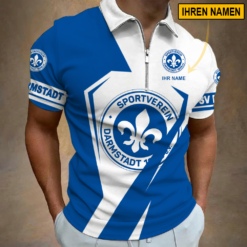 SV Darmstadt 98 - Reißverschluss Poloshirt Sonderausgabe mit Ihrem Namen